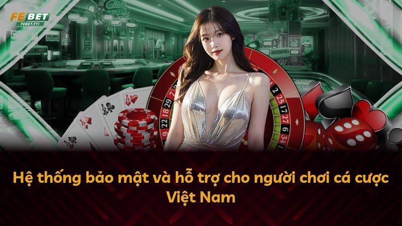 Hệ thống bảo mật và hỗ trợ cho người chơi cá cược Việt Nam